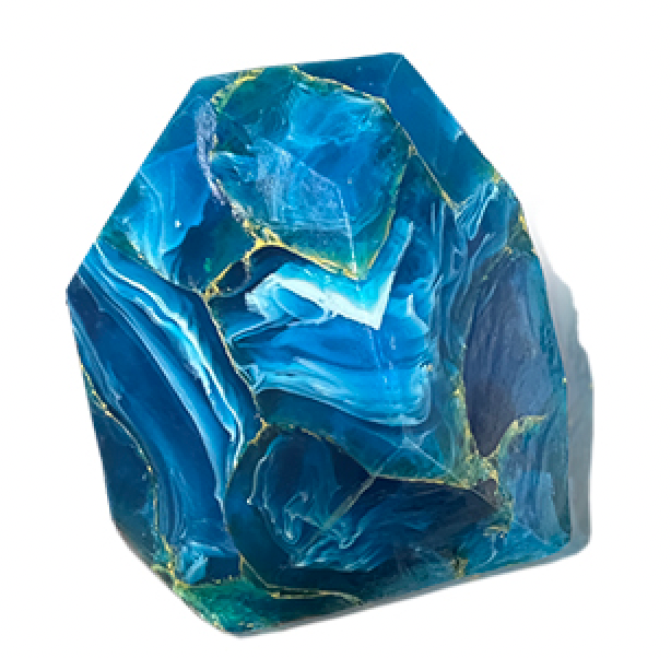 Blue Agate Crystal Soap